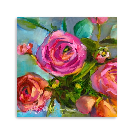 Roses Still Life III Canvas Giclee